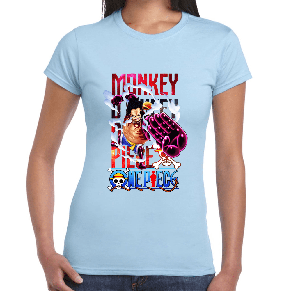 Playera Luffy One Piece Algodón Premium #1099