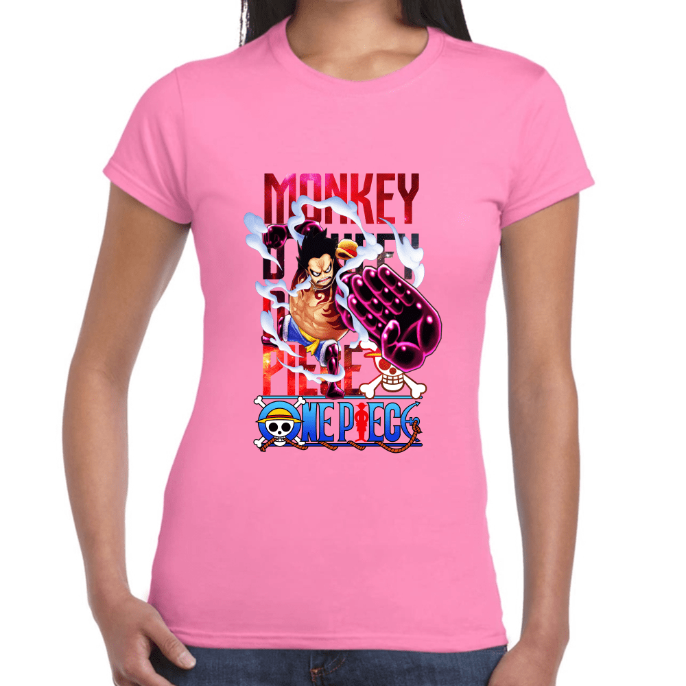 Playera Luffy One Piece Algodón Premium #1099