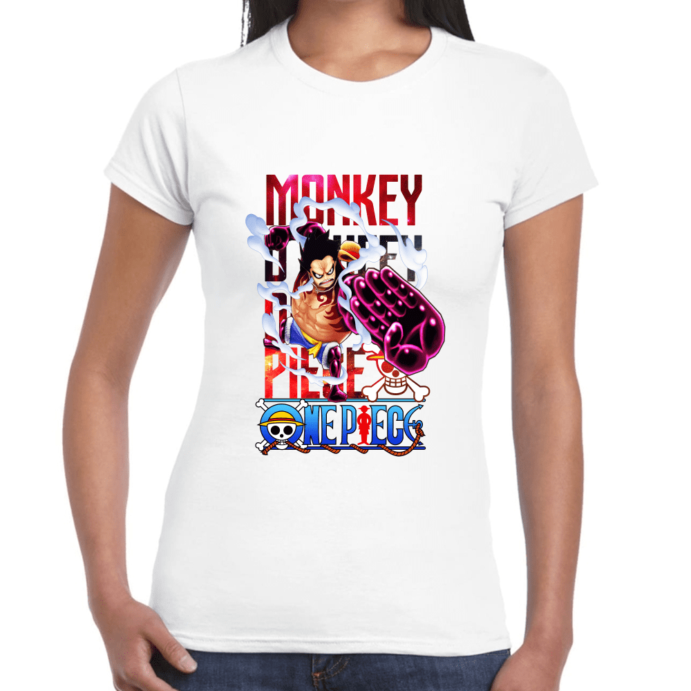 Playera Luffy One Piece Algodón Premium #1099