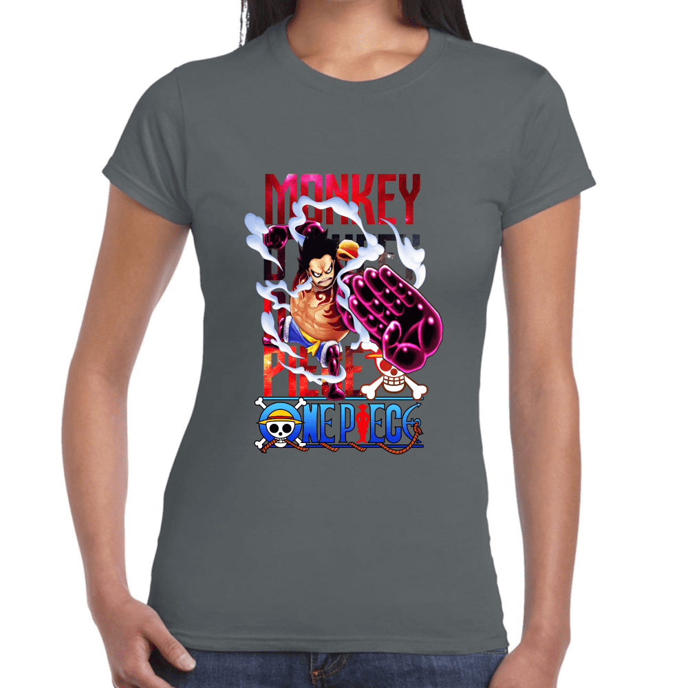 Playera Luffy One Piece Algodón Premium #1099