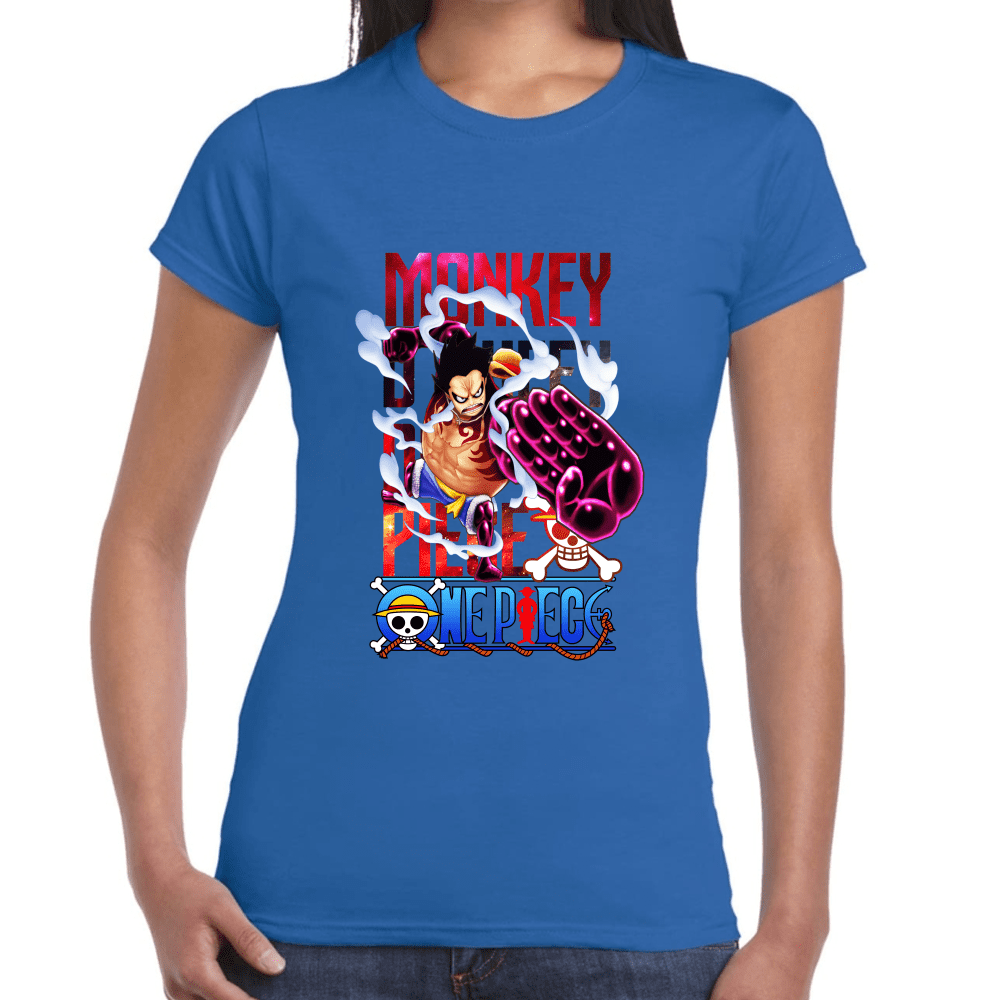 Playera Luffy One Piece Algodón Premium #1099