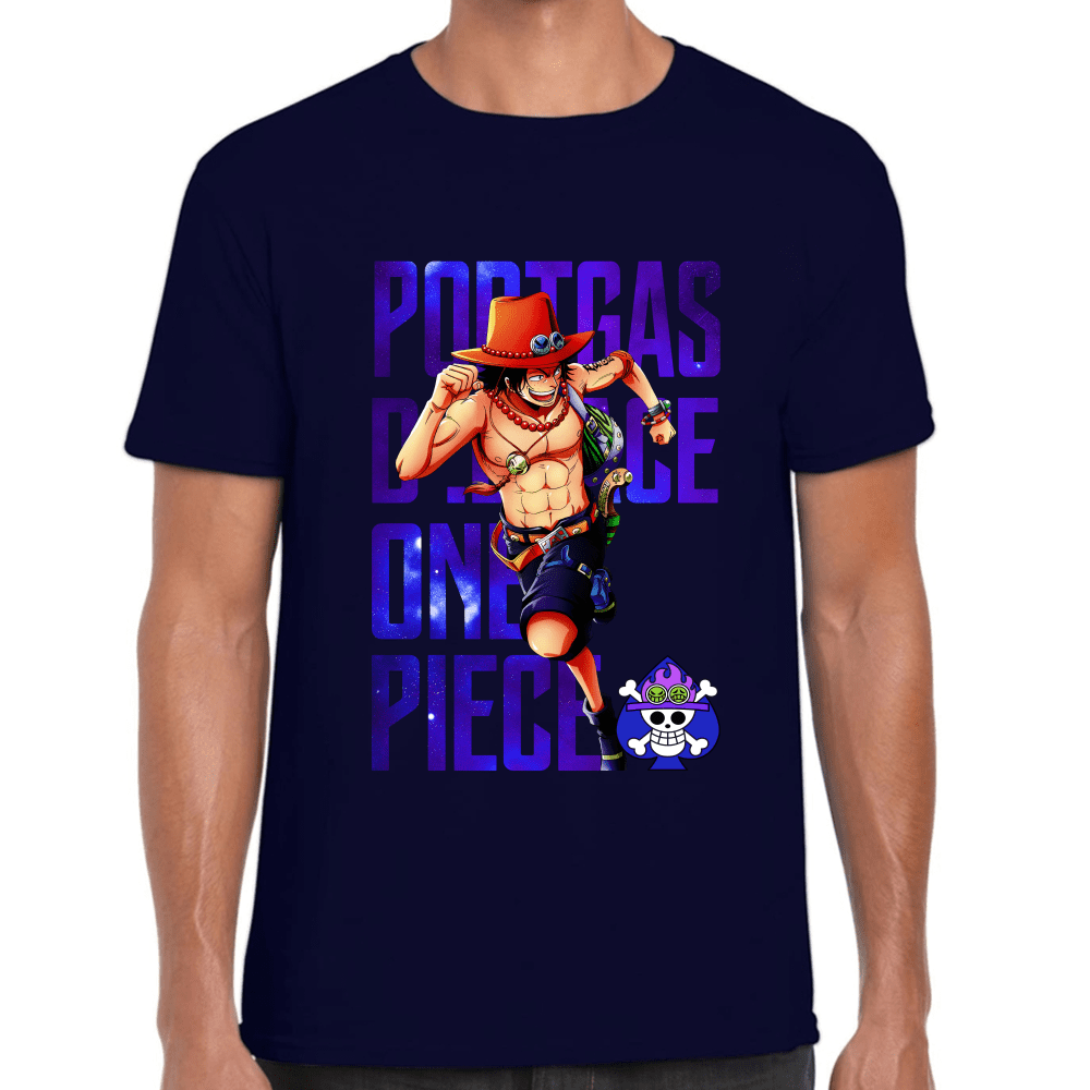 Playera Portgas D Ace One Piece Algodón Premium #1100