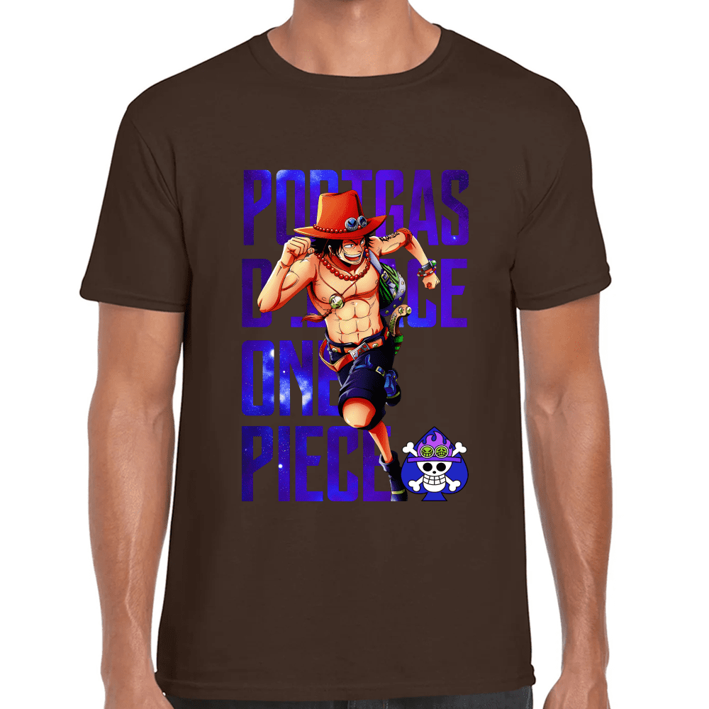 Playera Portgas D Ace One Piece Algodón Premium #1100