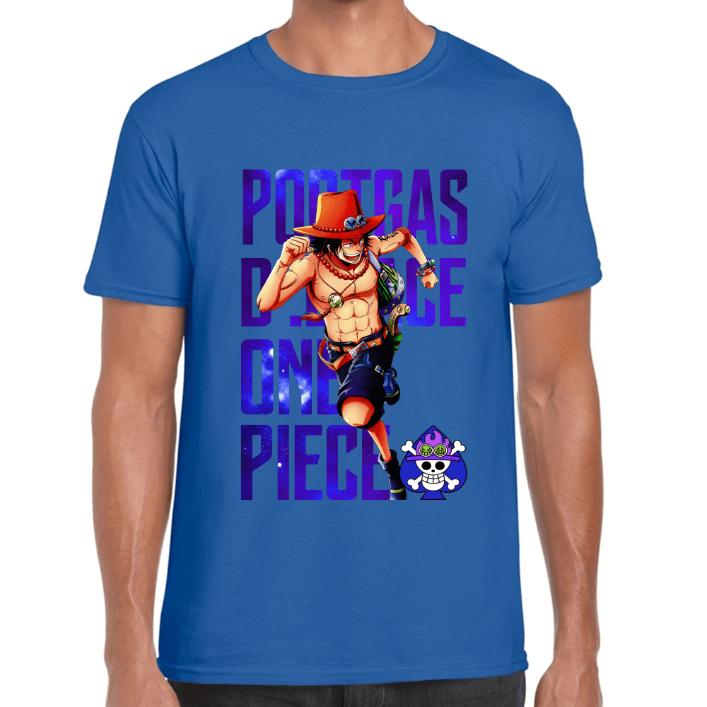 Playera Portgas D Ace One Piece Algodón Premium #1100