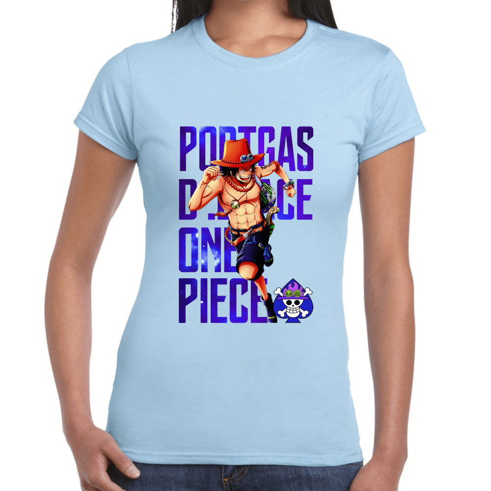 Playera Portgas D Ace One Piece Algodón Premium #1100