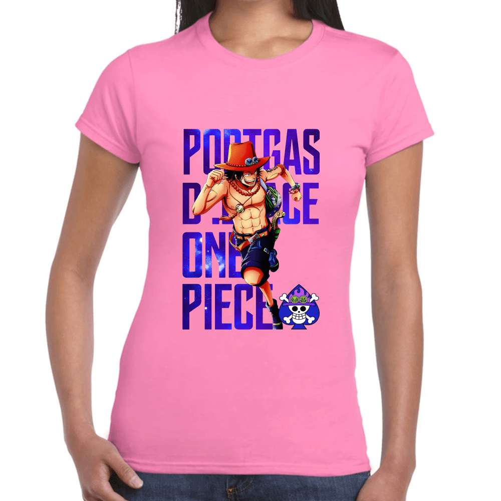 Playera Portgas D Ace One Piece Algodón Premium #1100