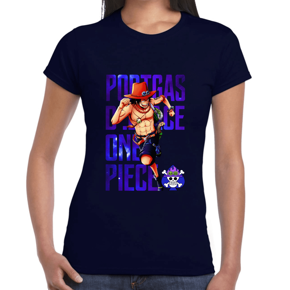 Playera Portgas D Ace One Piece Algodón Premium #1100