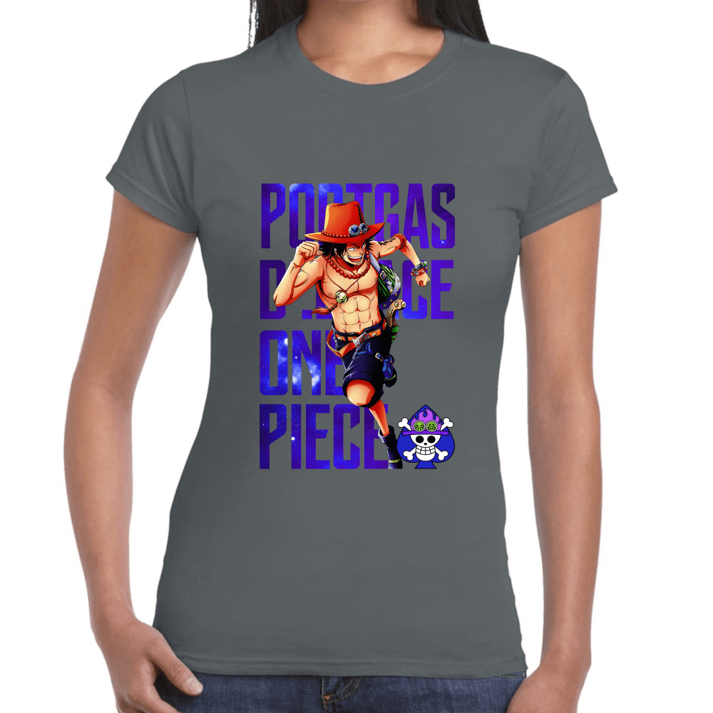 Playera Portgas D Ace One Piece Algodón Premium #1100