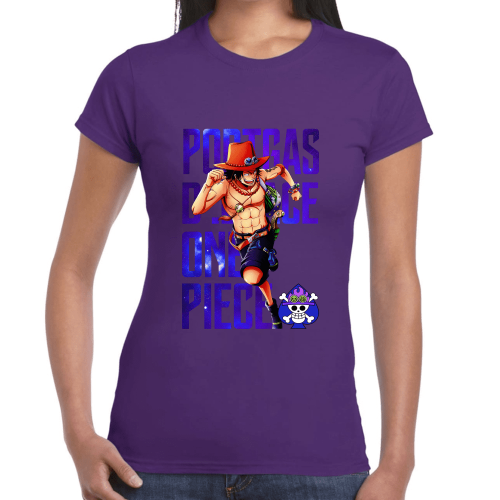 Playera Portgas D Ace One Piece Algodón Premium #1100