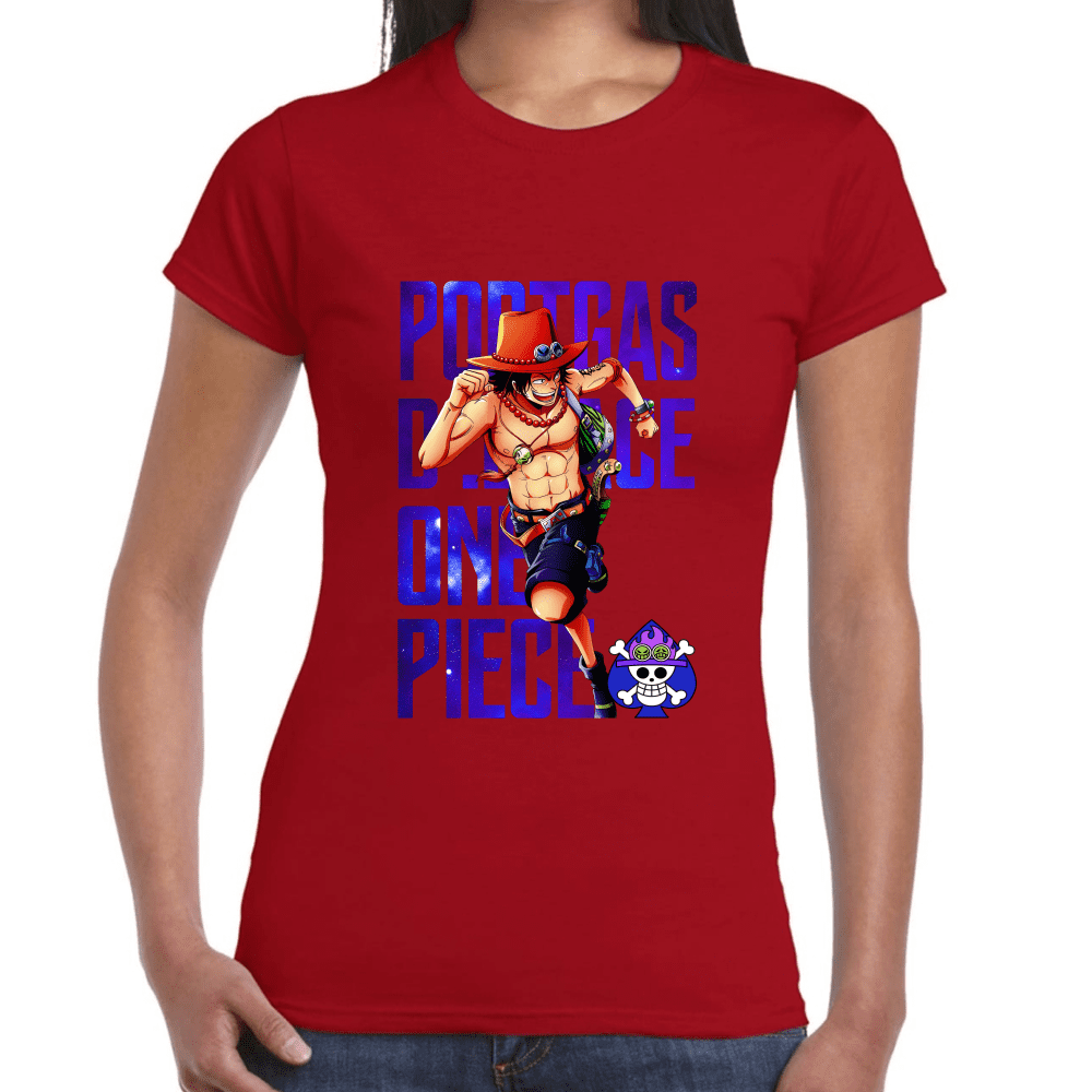 Playera Portgas D Ace One Piece Algodón Premium #1100