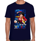 Playera Luffy One Piece Algodón Premium #1101