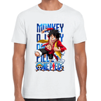Playera Luffy One Piece Algodón Premium #1101