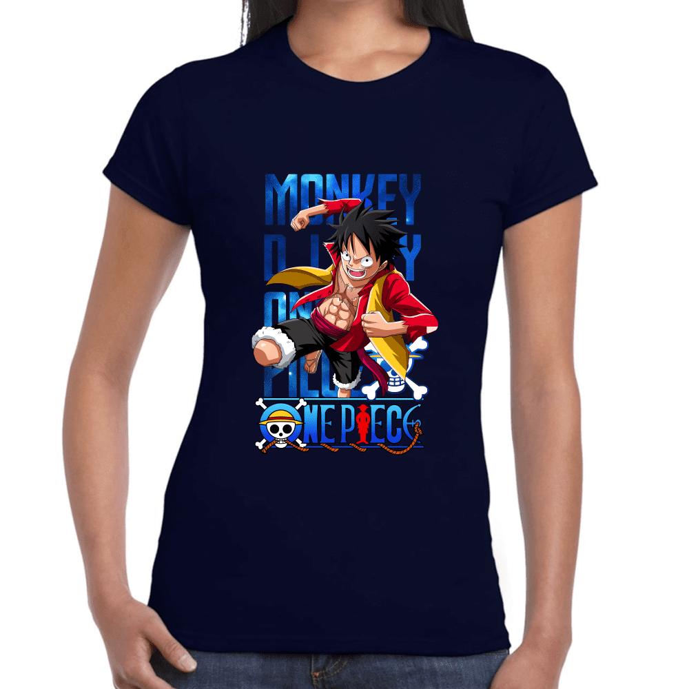 Playera Luffy One Piece Algodón Premium #1101