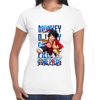 Playera Luffy One Piece Algodón Premium #1101