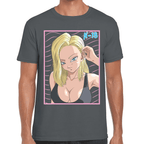 Playera Androide 18 Dragon Ball Algodón Premium #1102