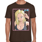 Playera Androide 18 Dragon Ball Algodón Premium #1102