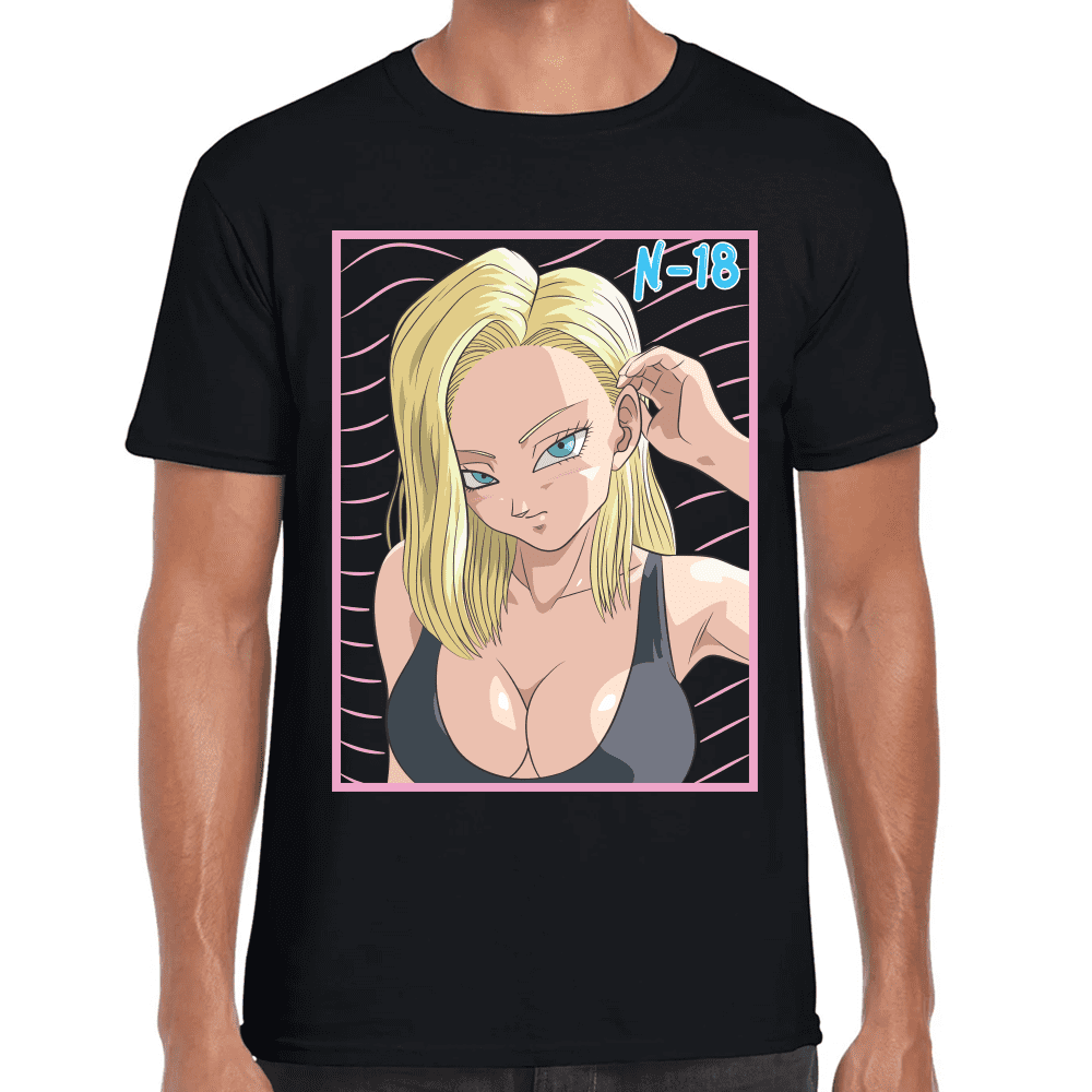 Playera Androide 18 Dragon Ball Algodón Premium #1102 Imagen principal del producto