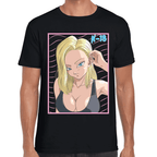 Playera Androide 18 Dragon Ball Algodón Premium #1102