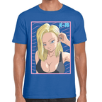 Playera Androide 18 Dragon Ball Algodón Premium #1102