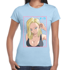 Playera Androide 18 Dragon Ball Algodón Premium #1102