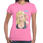 Playera Androide 18 Dragon Ball Algodón Premium #1102