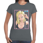 Playera Androide 18 Dragon Ball Algodón Premium #1102
