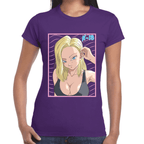 Playera Androide 18 Dragon Ball Algodón Premium #1102