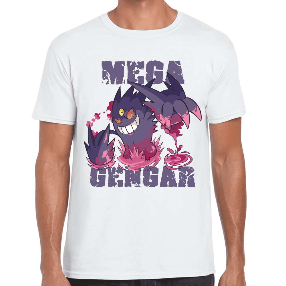 Playera Mega Gengar Pokemon Algodón Premium #1103