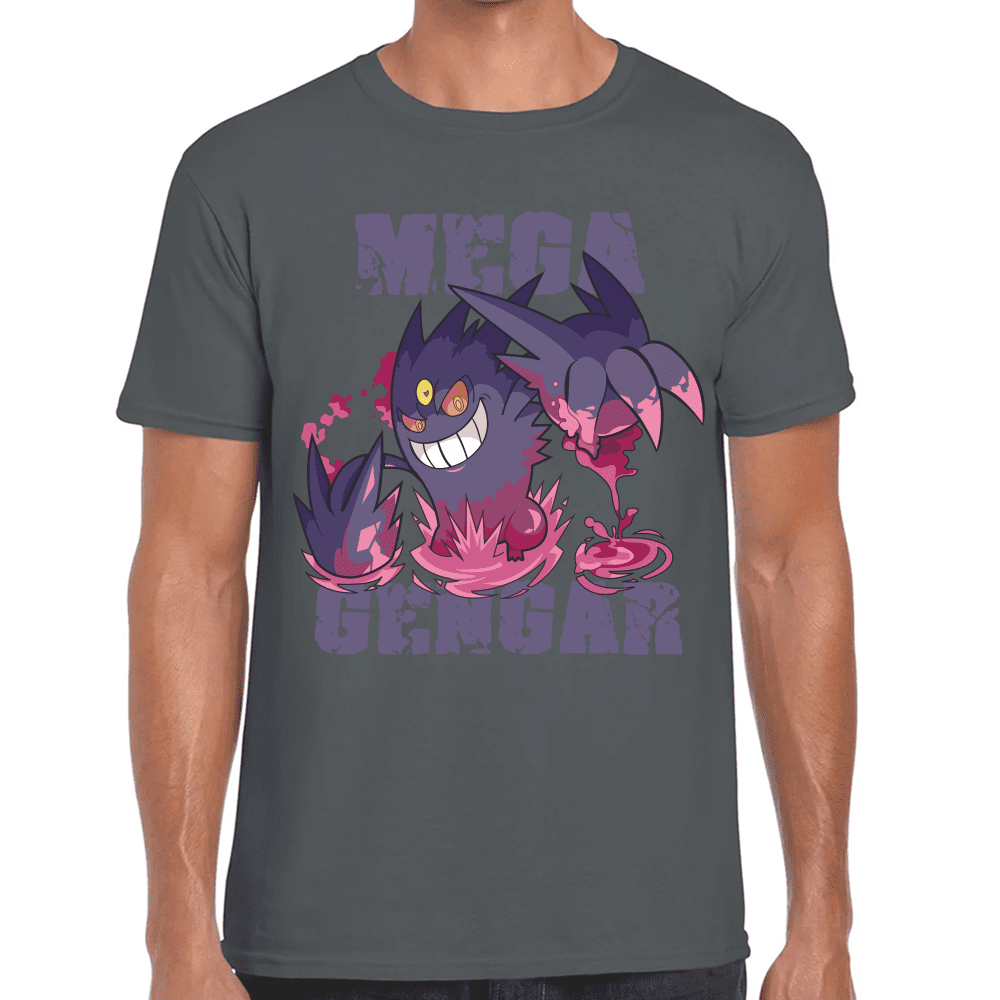 Playera Mega Gengar Pokemon Algodón Premium #1103