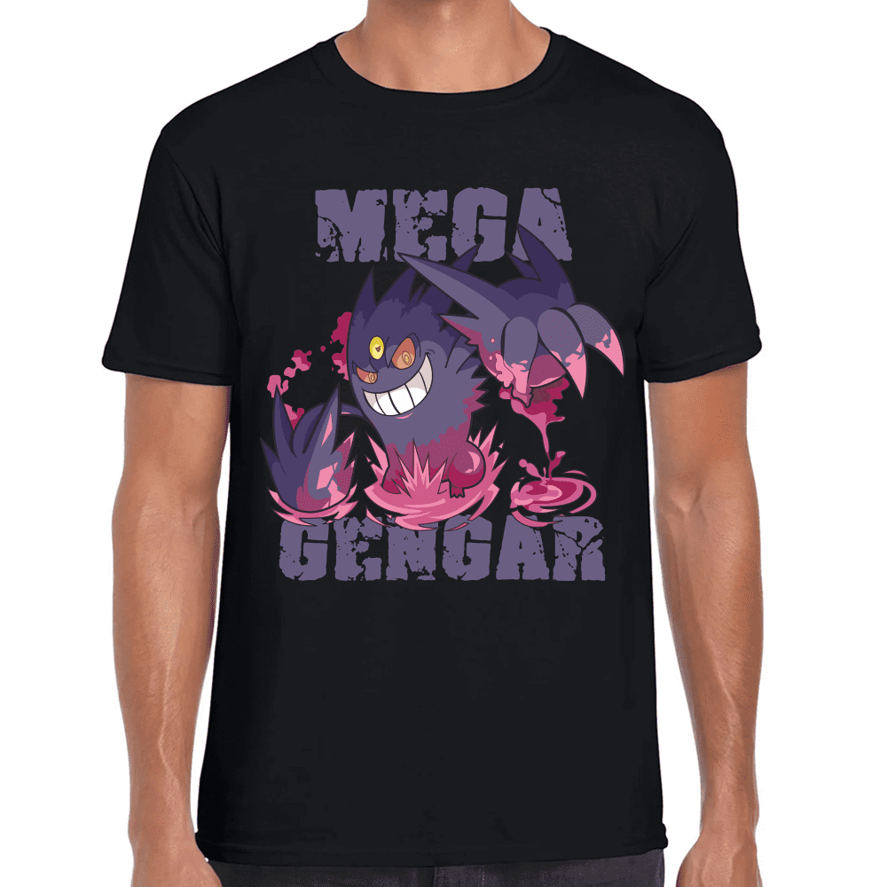 Playera Mega Gengar Pokemon Algodón Premium #1103