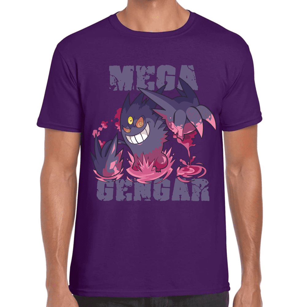 Playera Mega Gengar Pokemon Algodón Premium #1103