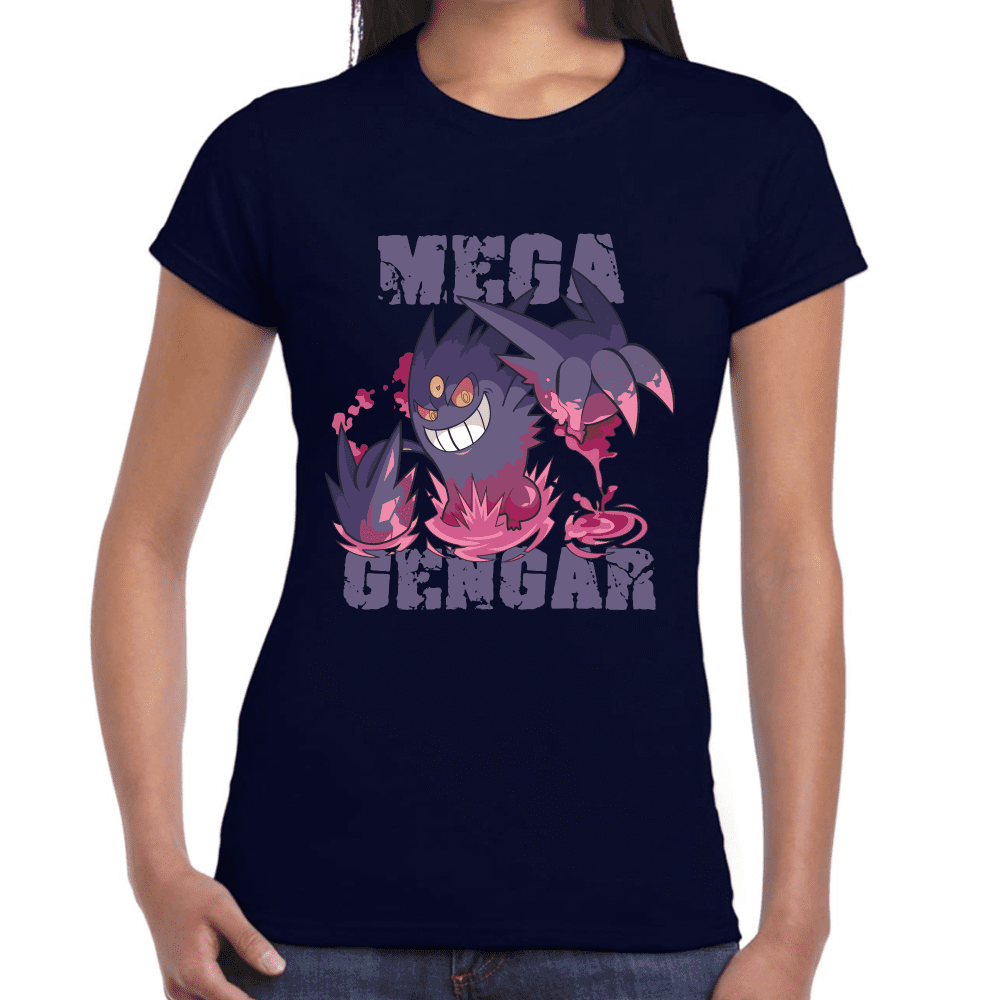 Playera Mega Gengar Pokemon Algodón Premium #1103