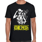Playera Luffy One Piece Algodón Premium #1108