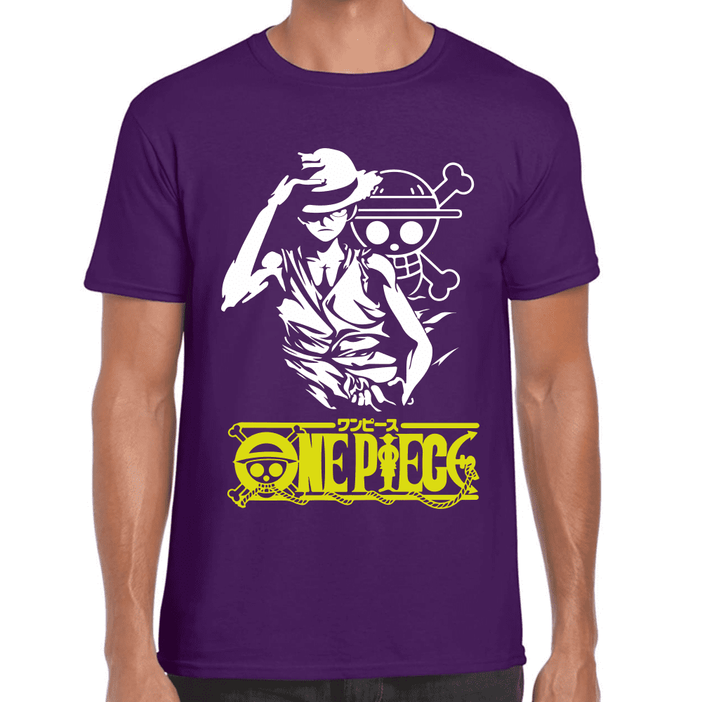 Playera Luffy One Piece Algodón Premium #1108