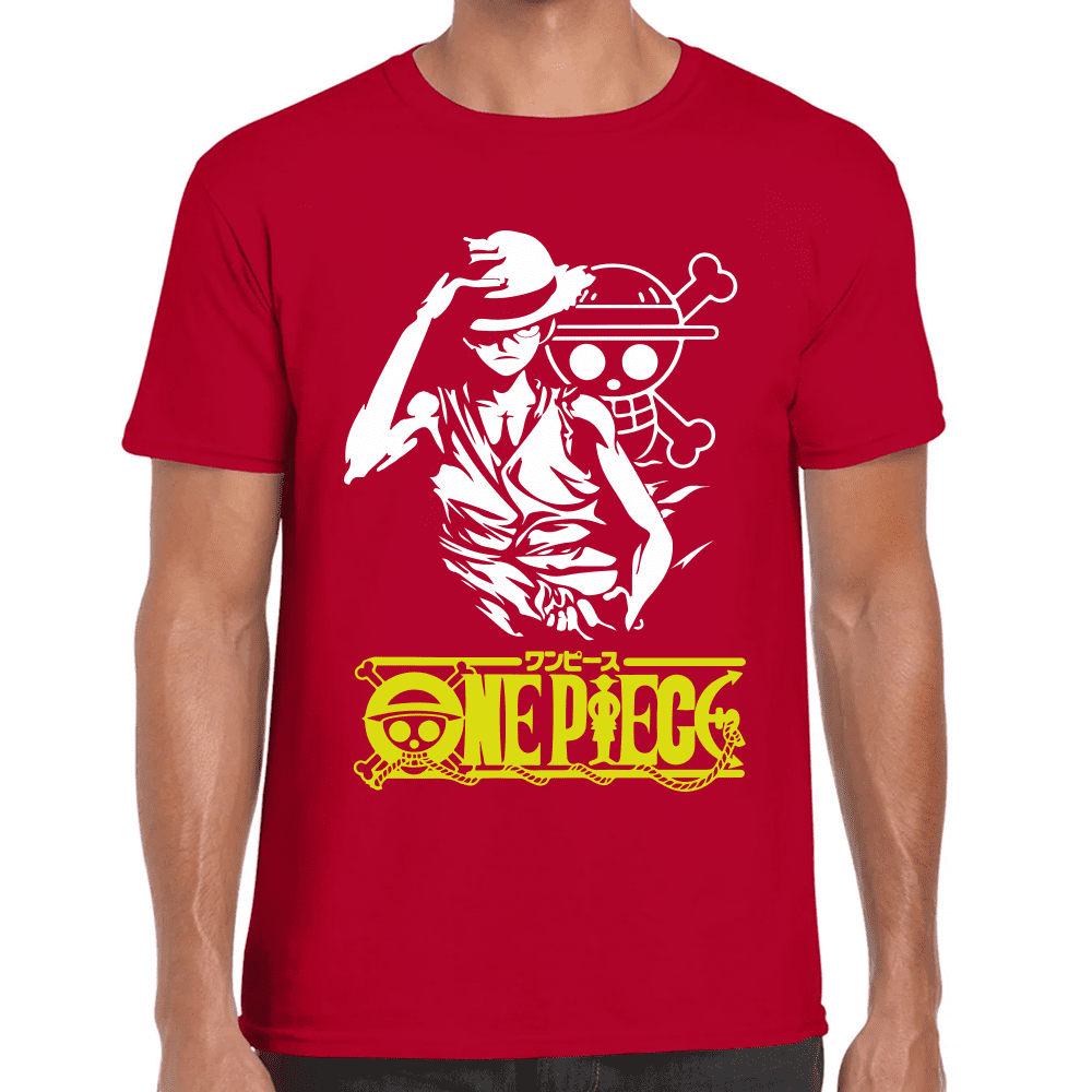 Playera Luffy One Piece Algodón Premium #1108