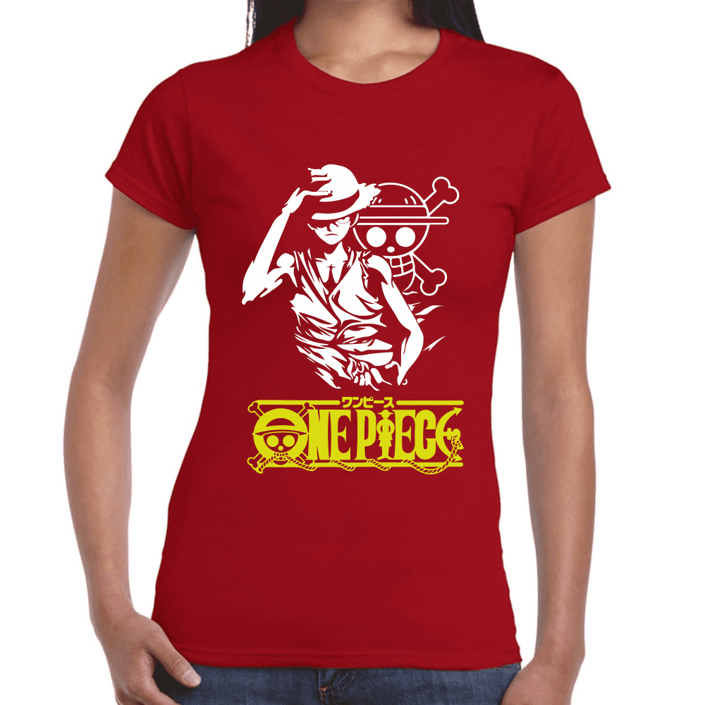 Playera Luffy One Piece Algodón Premium #1108