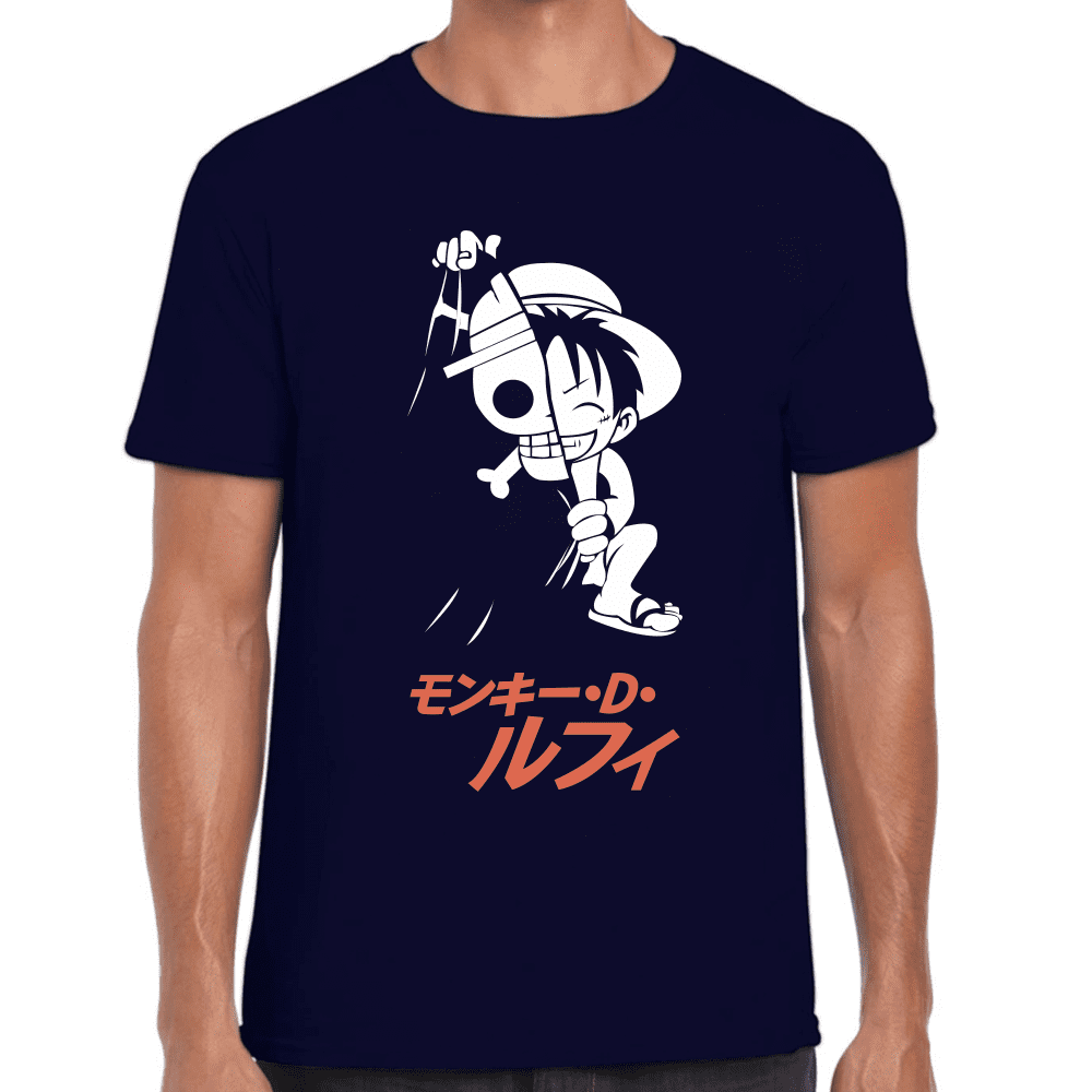 Playera Luffy One Piece Algodón Premium #1109