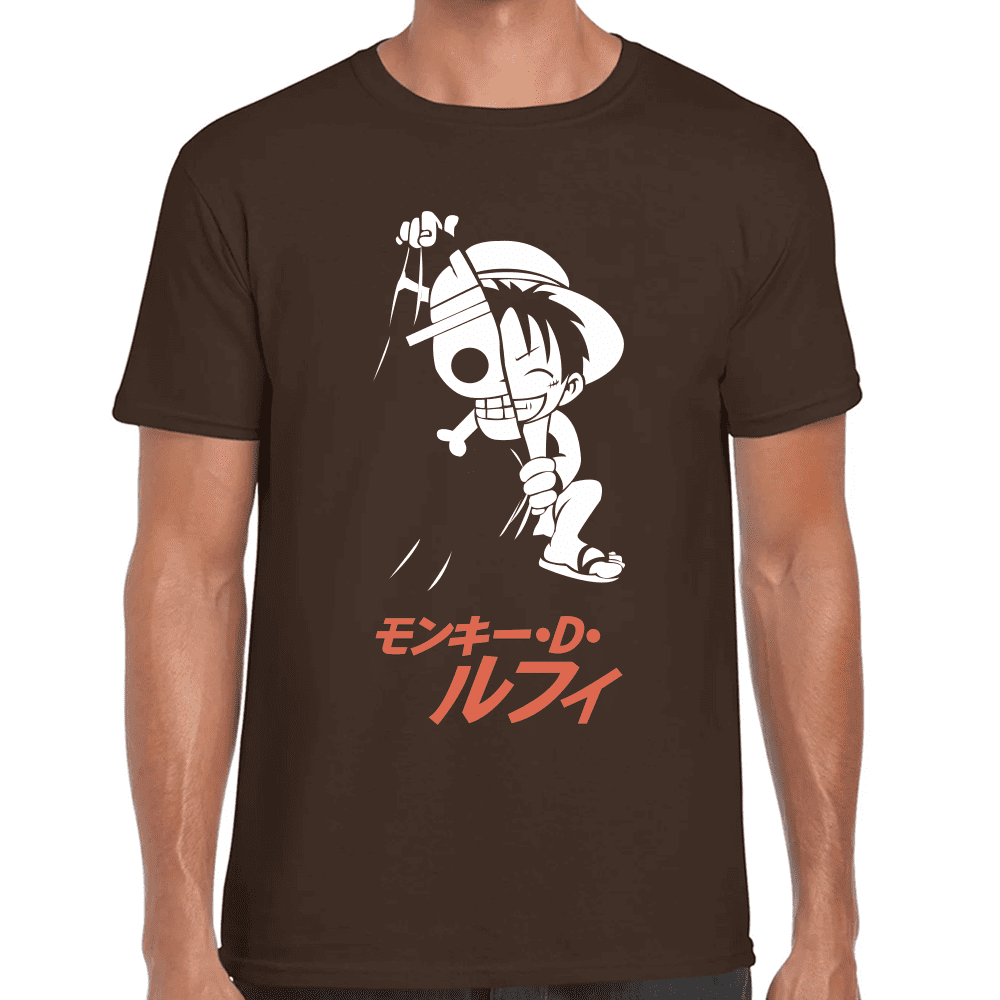 Playera Luffy One Piece Algodón Premium #1109