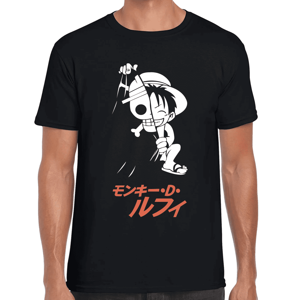 Playera Luffy One Piece Algodón Premium #1109