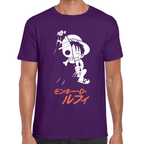 Playera Luffy One Piece Algodón Premium #1109