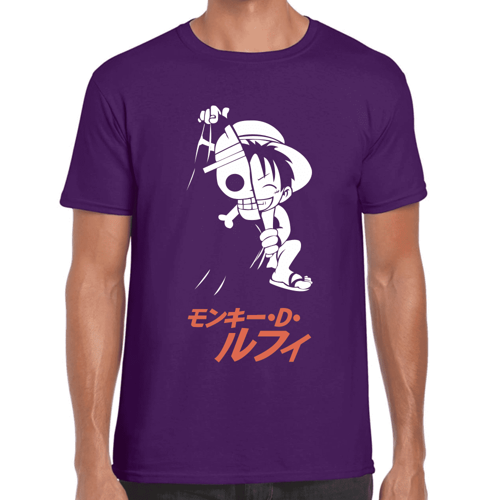 Playera Luffy One Piece Algodón Premium #1109