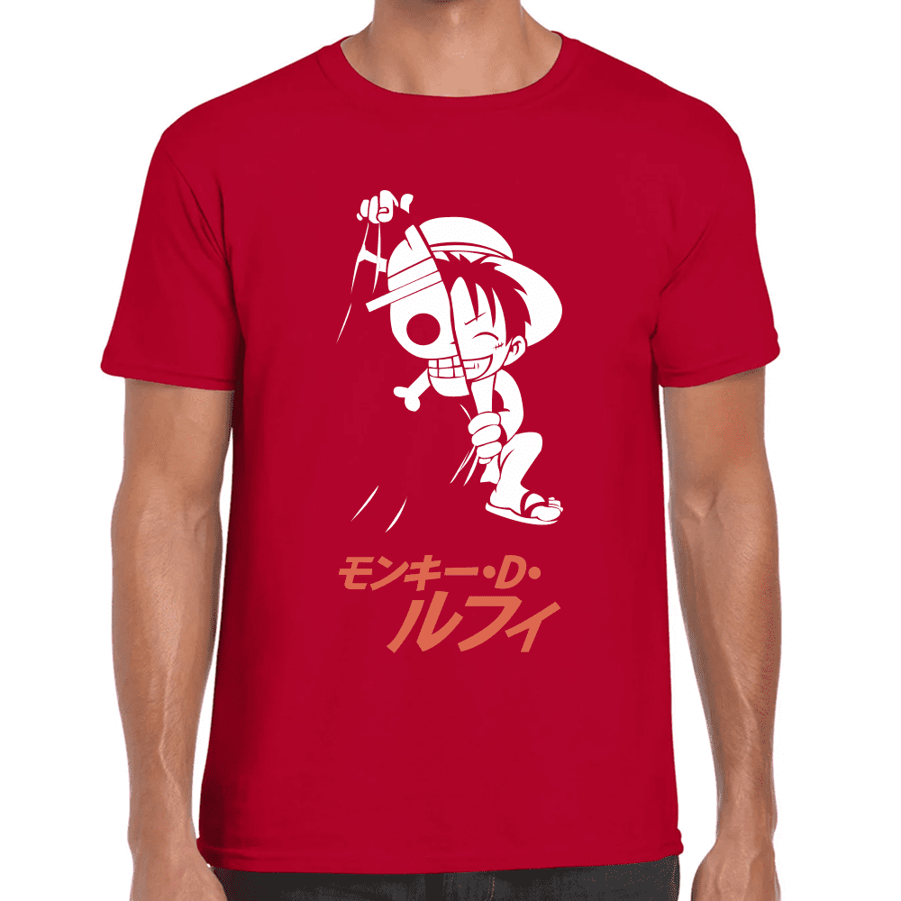 Playera Luffy One Piece Algodón Premium #1109