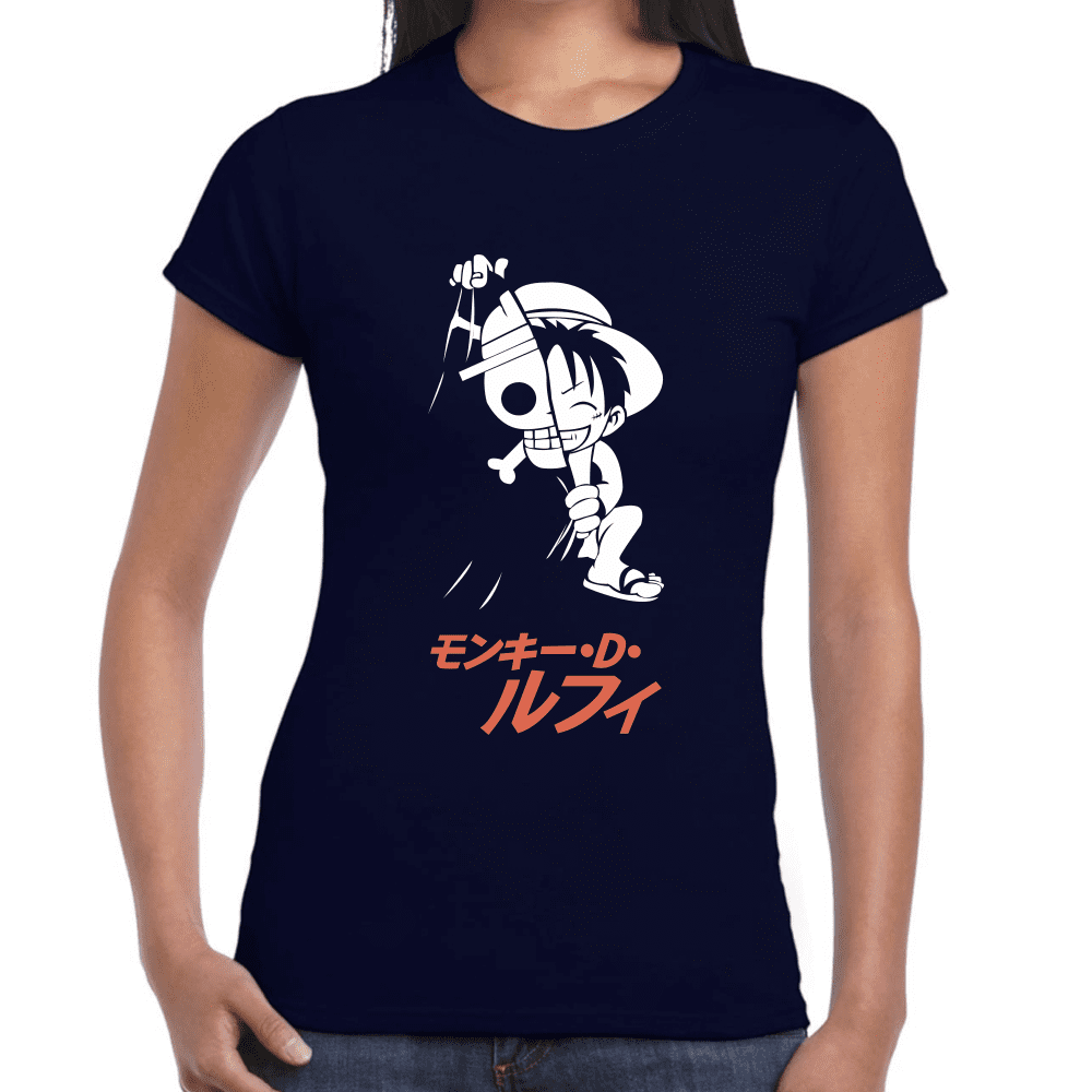 Playera Luffy One Piece Algodón Premium #1109