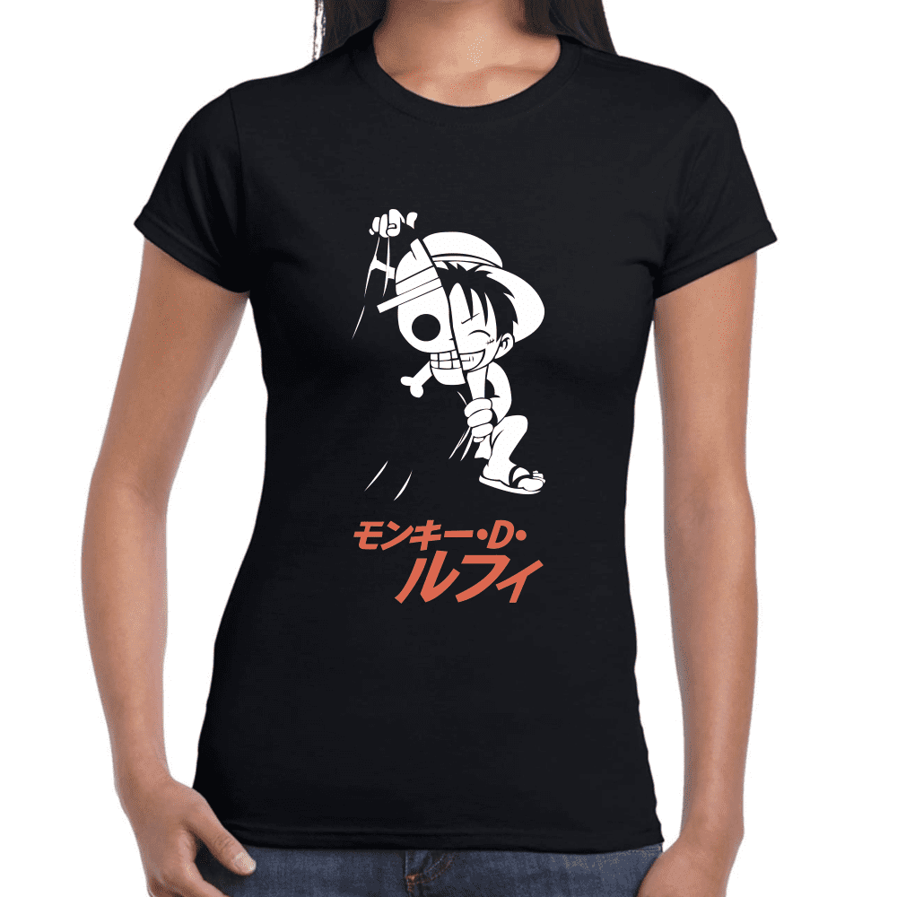 Playera Luffy One Piece Algodón Premium #1109
