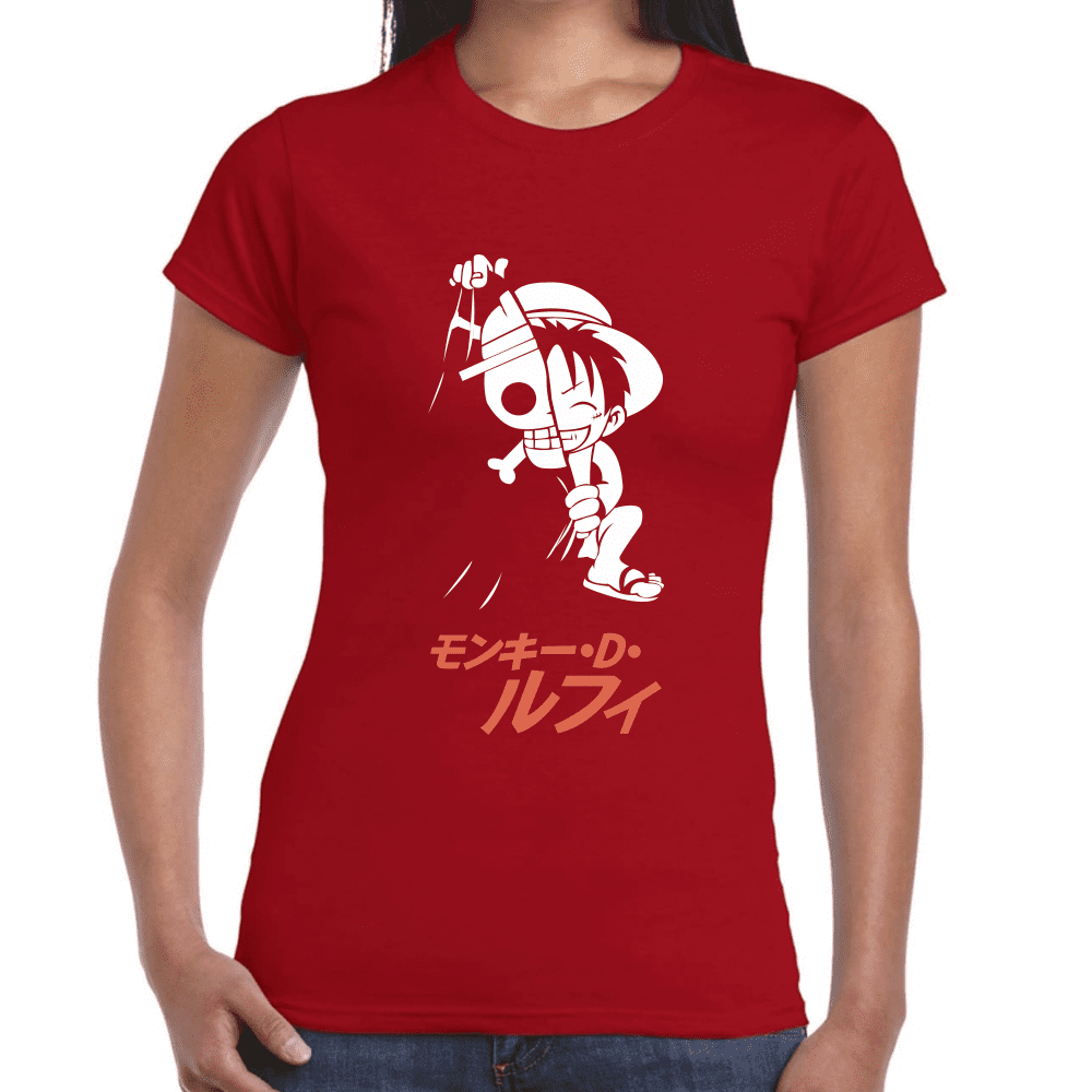 Playera Luffy One Piece Algodón Premium #1109