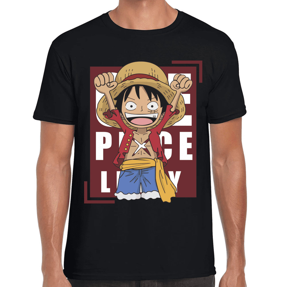 Playera Luffy One Piece Algodón Premium #1111