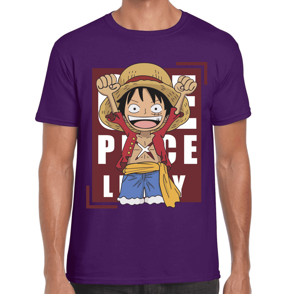 Playera Luffy One Piece Algodón Premium #1111