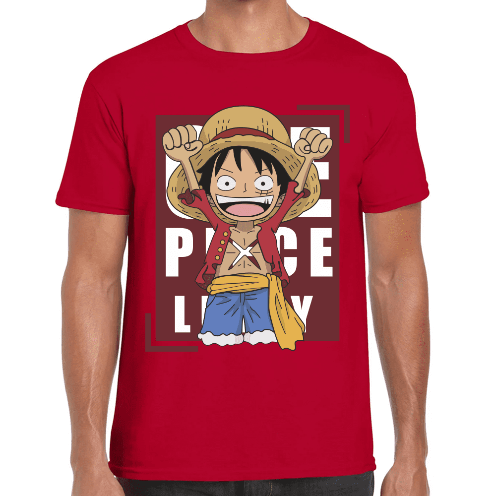 Playera Luffy One Piece Algodón Premium #1111