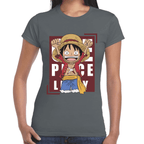 Playera Luffy One Piece Algodón Premium #1111