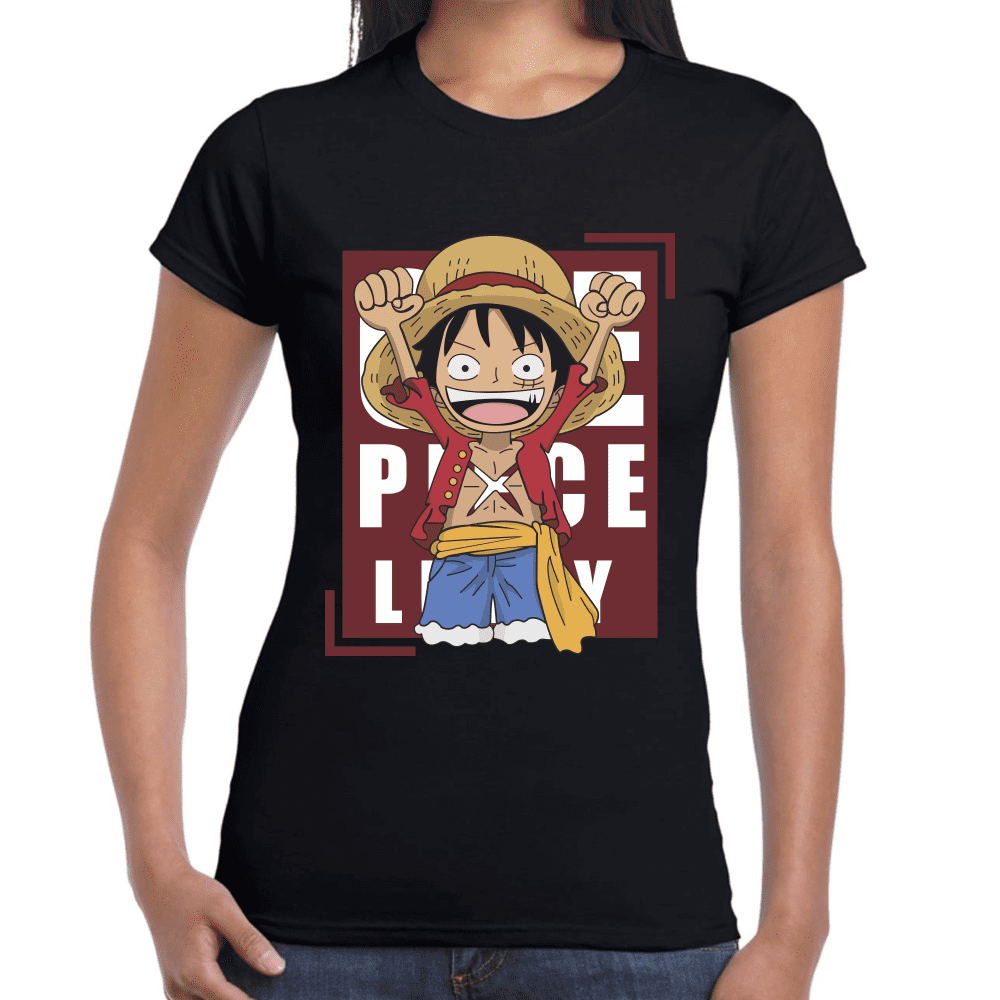 Playera Luffy One Piece Algodón Premium #1111